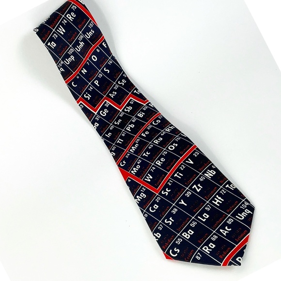Novelty Neck Tie - Periodic Table - Three Rooker - Picture 1 of 3